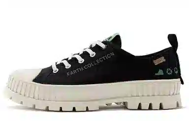 Palladium Canvas Low Black