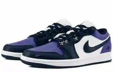 Jordan Air Jordan 1 Low "Black Purple"