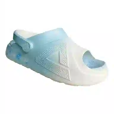 匹克 态极 凉拖 踏浪 海浪渐变蓝 运动轻便舒适防滑软底两穿 沙滩凉鞋 女款 米白/月兰