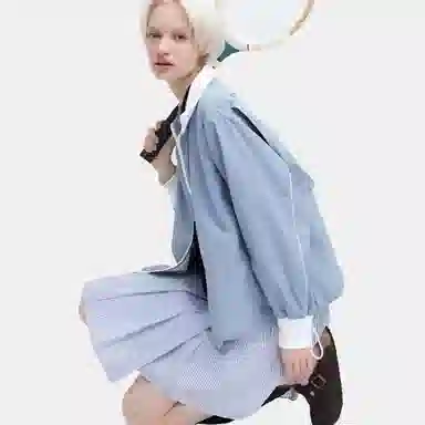 UNIQLO x JW Anderson SS23 Ribbed Jacket Light Blue