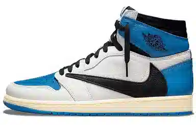 Travis Scott x Air Jordan 1 High Blue White Black