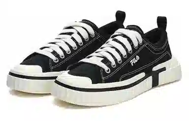 FILA Low Top Canvas Sneakers White Black
