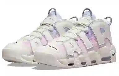 Nike Air More Uptempo White Blue Pink