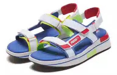 Puma Future Rider Sandal Game On White Blue