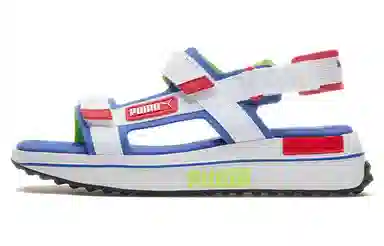 Puma Future Rider Sandal Game On White Blue