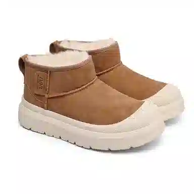Angelmix Snow Boots Beige Brown