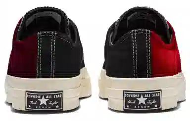 Beyond Retro x Converse Chuck Taylor All Star 1970s Velvet Black Red