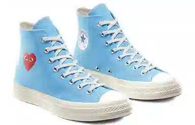 CDG PLAY x Converse Chuck Taylor All Star 1970s Hi Blue