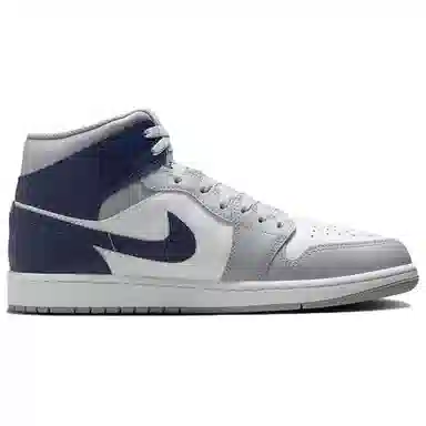 Jordan Air Jordan 1 Mid Grey White Blue