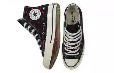 Converse 1970s High Top Black Red