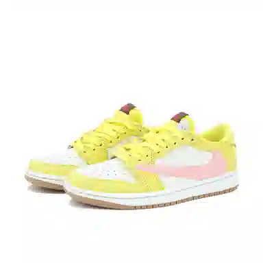 Travis Scott x Air Jordan 1 Low "Yellow Pink"