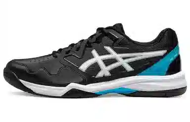 Asics Tennis Shoes Black Blue