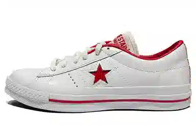 Converse One Star Leather White Red