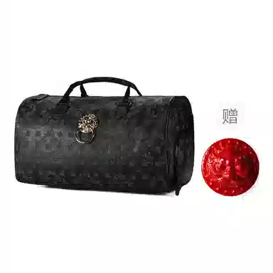 Chusan Lion Head Embroidered Gym Bag