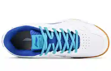LiNing Professional Badminton Shoes White Blue