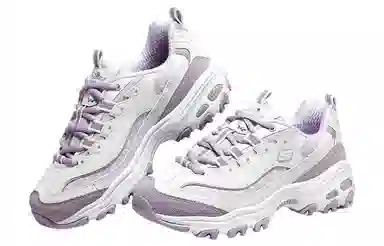 Skechers D'LITES 1.0 White Purple