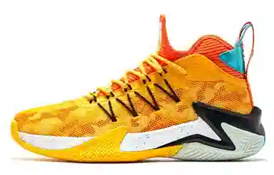 Jordan Po Ying Mid Basketball Shoes Yellow Orange