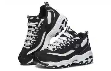 Skechers D'Lites 1.0 Black White
