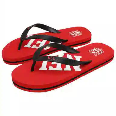 NFL Flip Flops Red