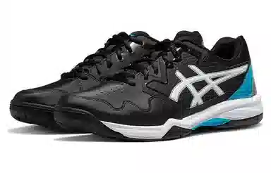 Asics Tennis Shoes Black Blue