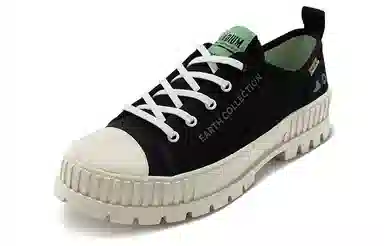 Palladium Canvas Low Black