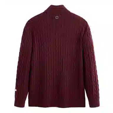 PEACEBIRD Classic Cable Half-Zip Sweater