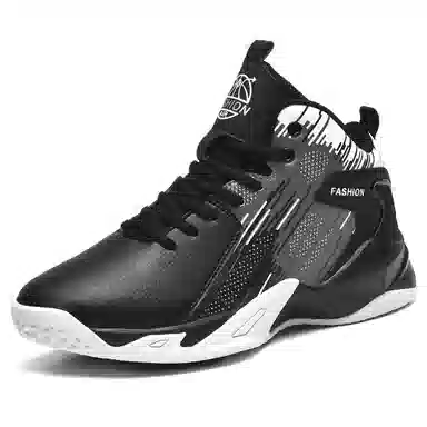 MUSNODO High Top Basketball Shoes Black White