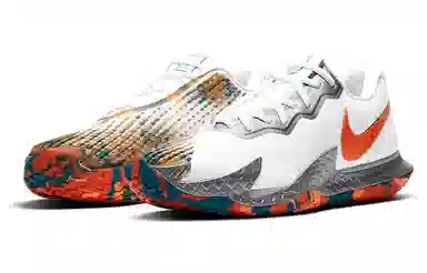 Nike Air Zoom Vapor Cage 4 HC White Silver Orange