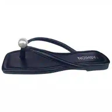 Black Dinosaur Casual Slip-On Sandals