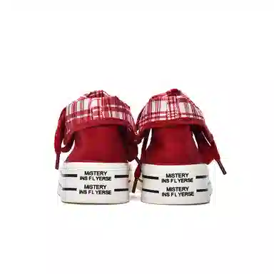 MISTERY Plaid High-Top Canvas Sneakers