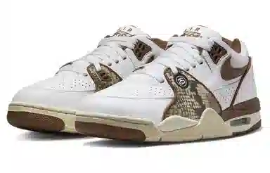 Stussy x Nike Air Flight 89 "White and Pecan"