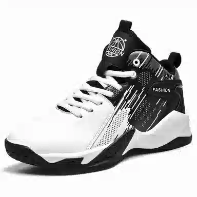 MUSNODO High Top Basketball Shoes Black White