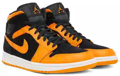 Jordan Air Jordan 1 Mid Black Orange