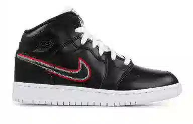 Jordan Air Jordan 1 Mid "Destroyed The Game" Black Red