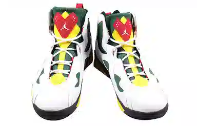 Jordan True Flight White Green Yellow