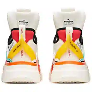 Keith Haring x Anta High-Top Sneakers White Green Orange
