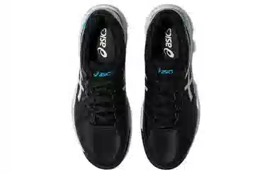 Asics Tennis Shoes Black Blue