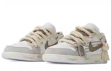 Jordan Air Jordan 1 Low GS White Grey Brown
