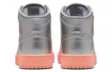 Jordan Air Jordan 1 Mid GS Silver Pink