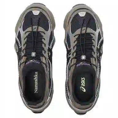 NANUSHKA Asics GEL-KINETIC FLUENT Black Brown