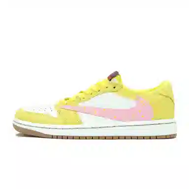 Travis Scott x Air Jordan 1 Low "Yellow Pink"