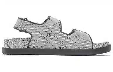 MLB Double Sandal Jacquard Monogram New York Yankees Grey