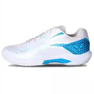 VICTOR Comfort Low-Top Badminton Shoes White Blue
