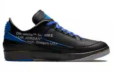 OFF-WHITE x Air Jordan 2 Retro Low SP "Black and Varsity Royal"