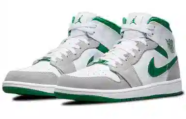 Jordan Air Jordan 1 Mid White Grey Green
