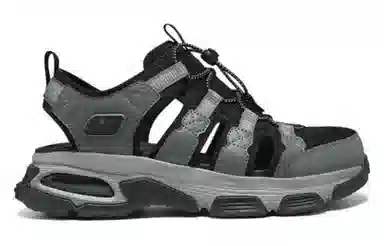 Skechers Outdoor Mens Sandals Grey Black