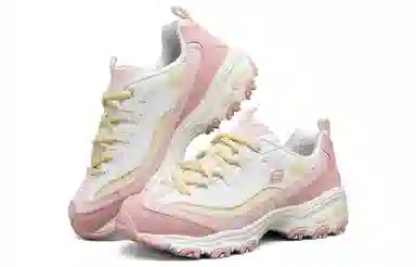 Skechers D'LITES 1.0 White Pink