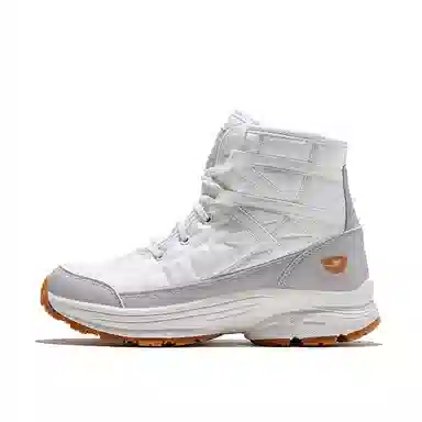 户外特工 保暖耐磨减震防滑包裹性 简约舒适加绒 中筒 雪地靴 男女同款 白色