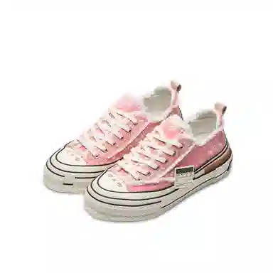 xVESSEL Low Canvas Sneakers Sakura Pink