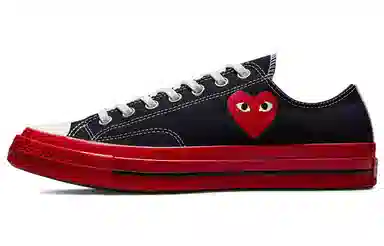 CDG x Converse 1970s Chuck Taylor All Star Ox Black Red